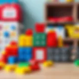 Colorful building blocks for toddlers