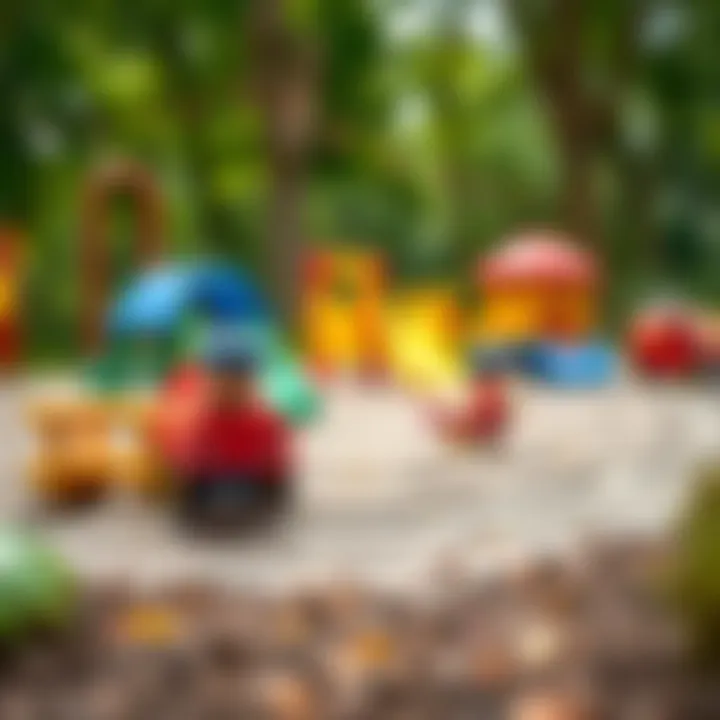 Outdoor play area for toddlers