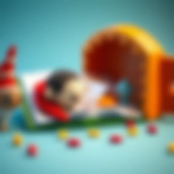 Interactive storybook with textures and flaps designed for toddlers