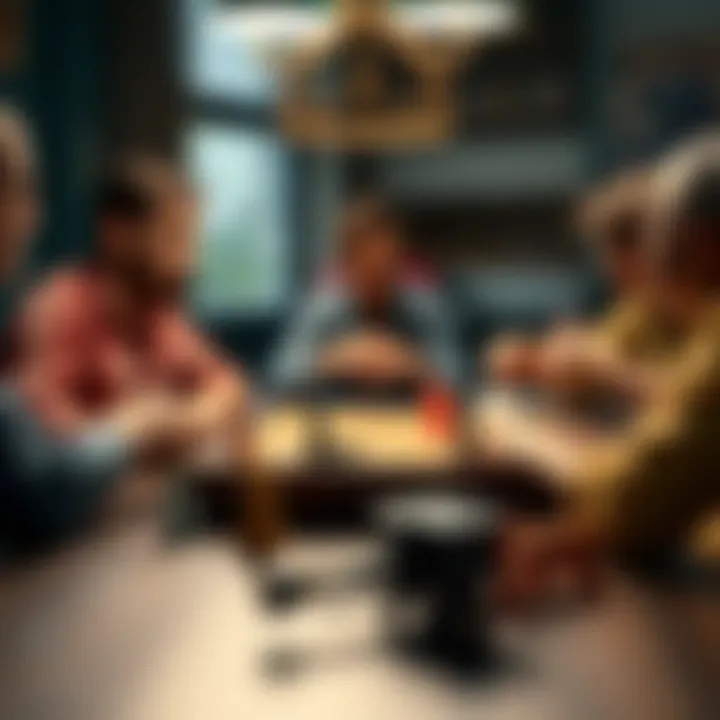 Engaging adult board game session