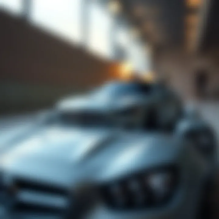 Close-up of a battery-powered Mercedes toy showcasing its sleek design.