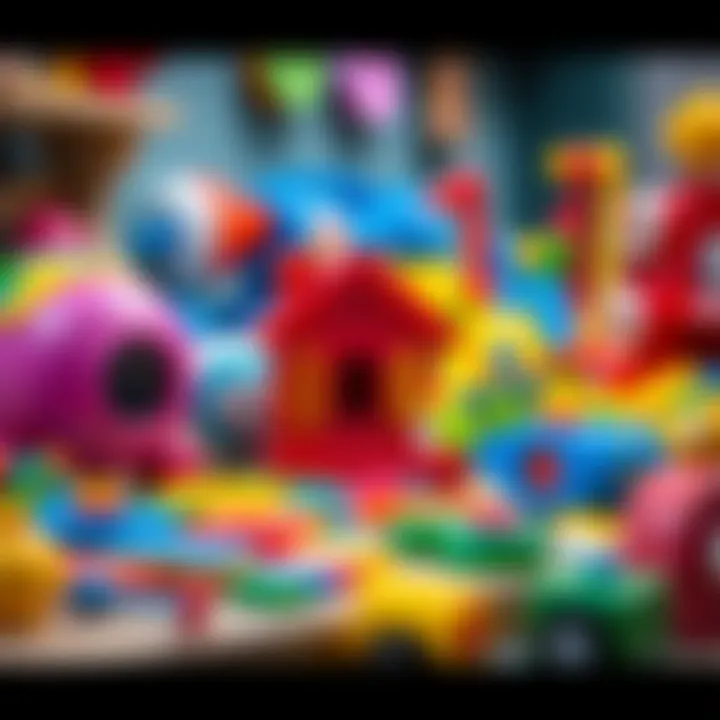 Colorful toys and learning tools available for children.