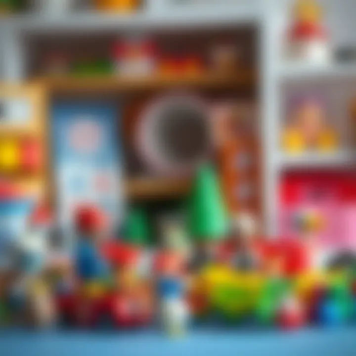 Parents selecting suitable toys for their children