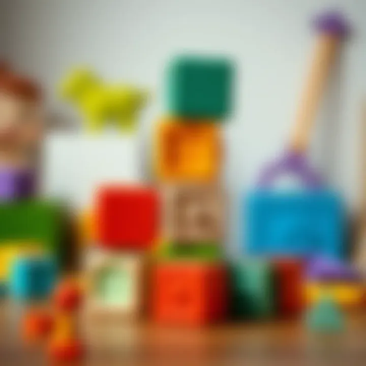 Motor Skills Stacking Blocks Stacking blocks encouraging motor skills in infants