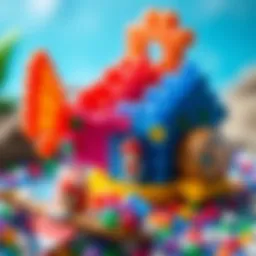 Colorful Aquabeads creations showcasing creativity