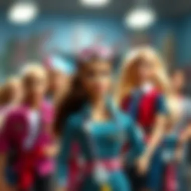 Barbie dolls in various careers inspiring young minds