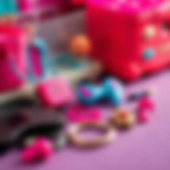 Detailed view of accessories included in Barbie Cutie Reveal Series 1