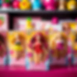 Colorful packaging of Barbie Cutie Reveal Series 1 toys