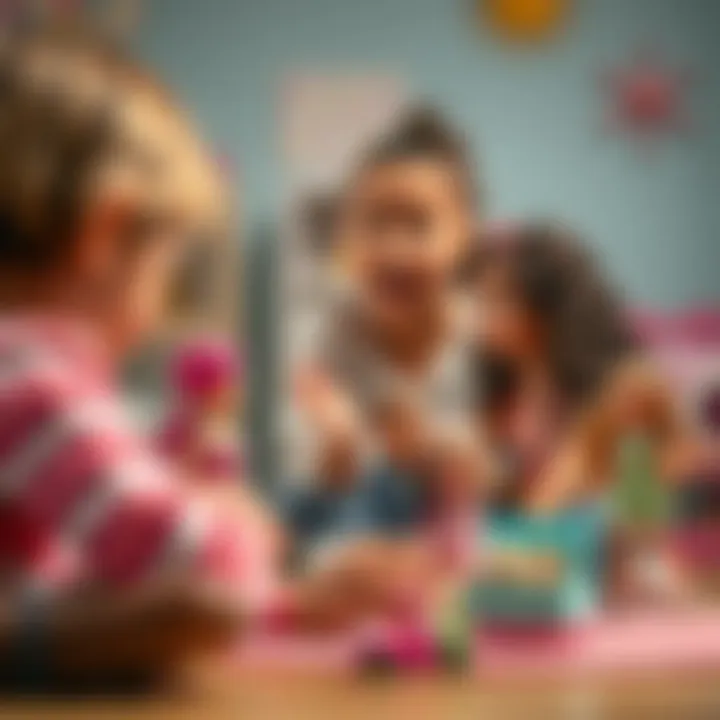 Children engaging creatively with Barbie Cutie Reveal toys