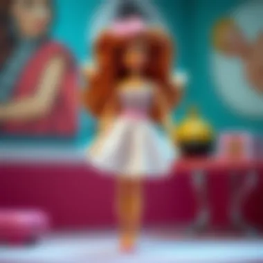 An educational infographic detailing the history and evolution of Barbie.