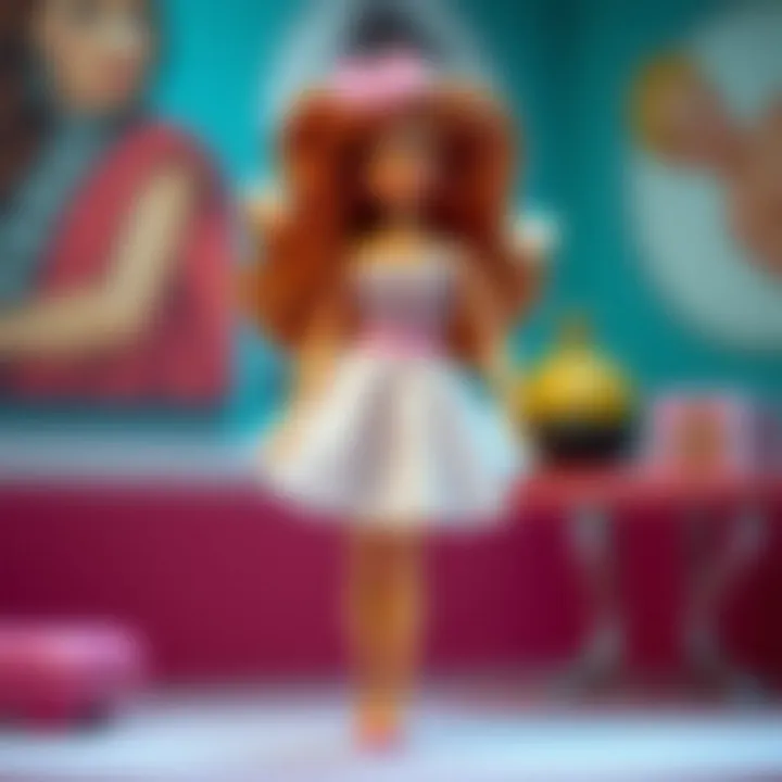 An educational infographic detailing the history and evolution of Barbie.