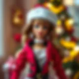 The elegant design of the 2016 Barbie Holiday Doll