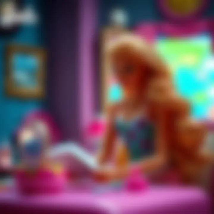 Scene from a Barbie movie with Turkish dubbing