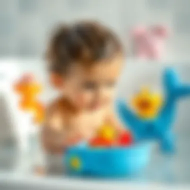 Educational bath toys for learning