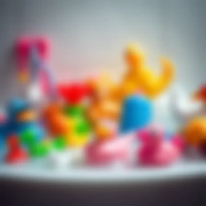 Variety of bath toys available in the market