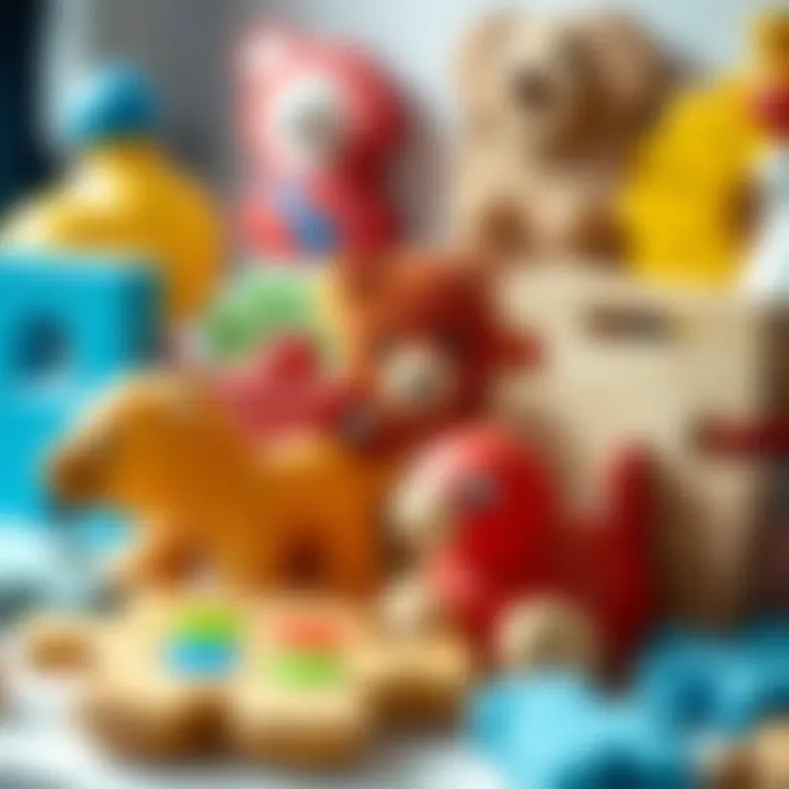 Various types of baby puzzles displayed together