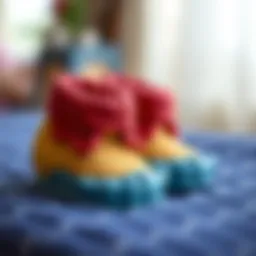 Colorful baby slippers designed for comfort and style