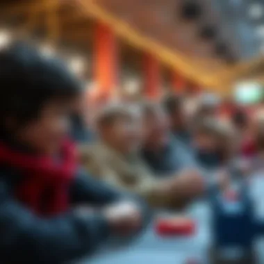 Parents observing their children enjoying the event