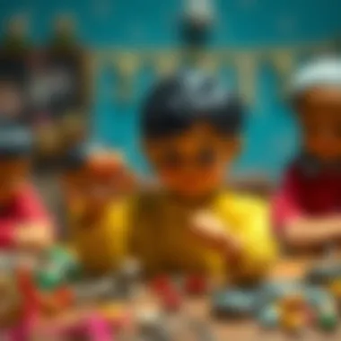 Children showcasing their handmade bracelets