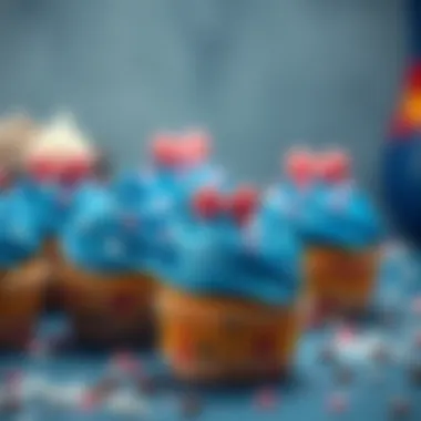 Delicious Bluey-themed cupcakes