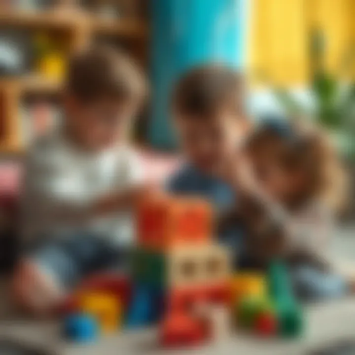 Children learning with Bultak cubes in a playful setting