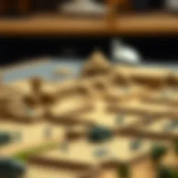 Detailed model of the Çanakkale battlefield illustrating historical significance