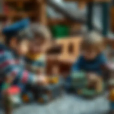 Children's Creative Play with Models Children engaged in creative play with Çanakkale models