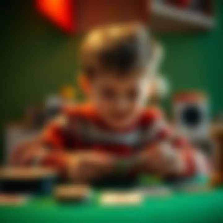 Interactive Card Games for Kids A child engaging with interactive card games