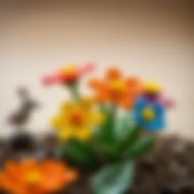 Colorful learning flowers for child development