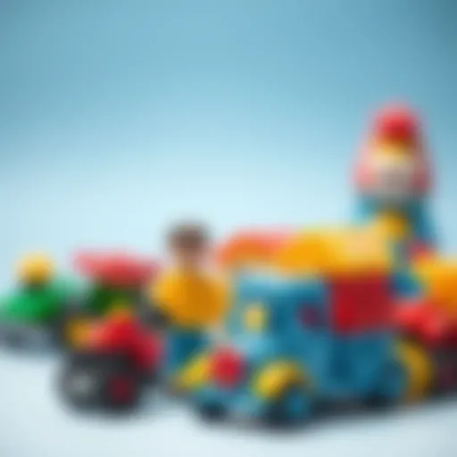 Colorful toys promoting child development