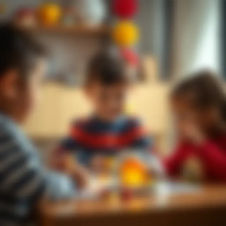 Children engaging in creative play with Paperduck, enhancing their learning experience