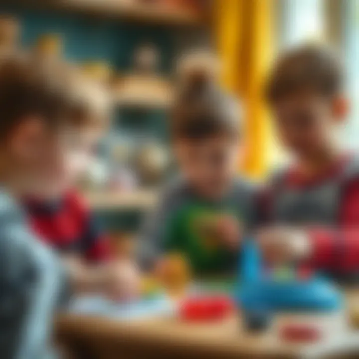 Children engaging with interactive Batoys