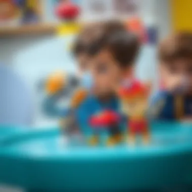 Children enjoying drinking from Paw Patrol bottles