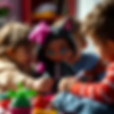 Children engaging in imaginative play with Clawdeen Wolf