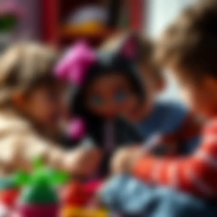 Children engaging in imaginative play with Clawdeen Wolf