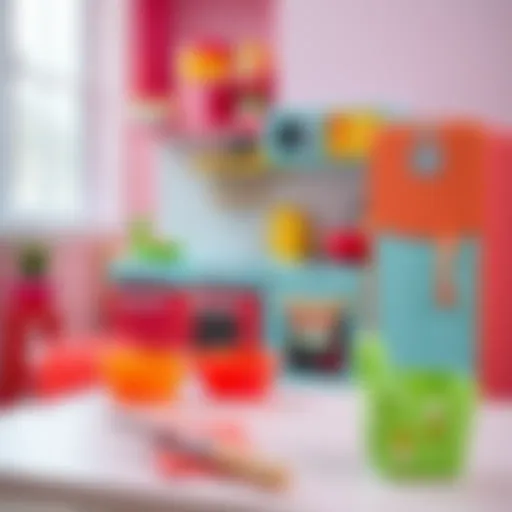 Colorful kitchen playset for children