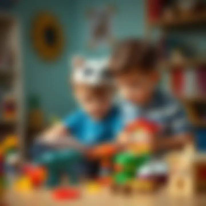 Children engaging in learning with Janjan toys