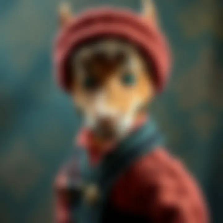 Close-up of Cicciobello Afacan Bebek's unique features