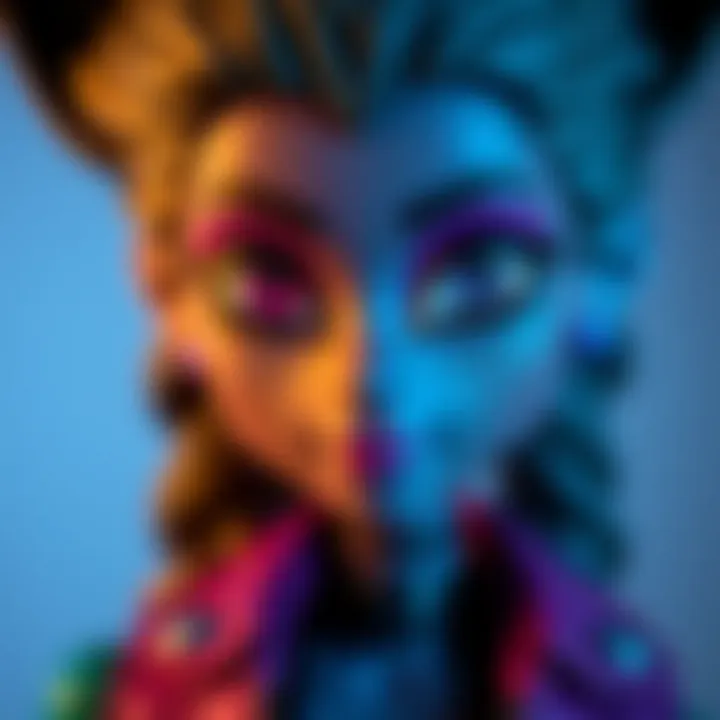 Close-up of Clawdeen Wolf's distinctive features and fashion