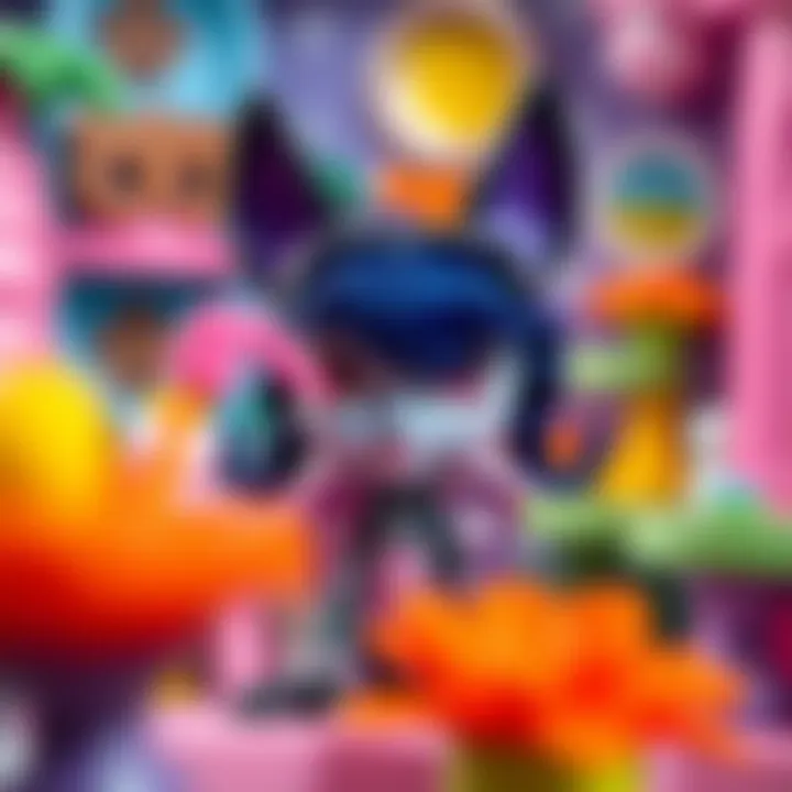 Clawdeen Wolf doll in a vibrant play setting