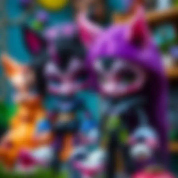 Clawdeen Wolf dolls displayed for educational insights