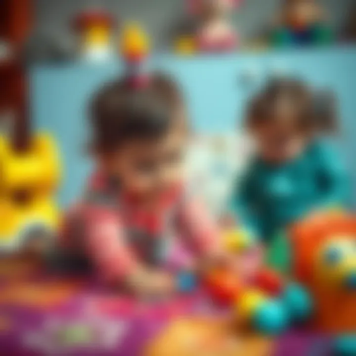 Engaging Toddlers with Colorful Activity Rugs Colorful activity rug engaging toddlers in play