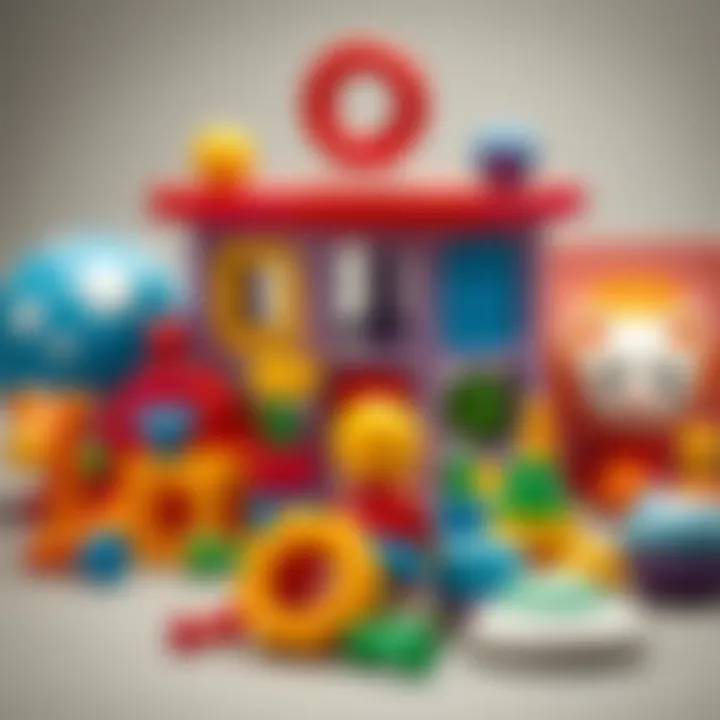 Colorful educational toys for children