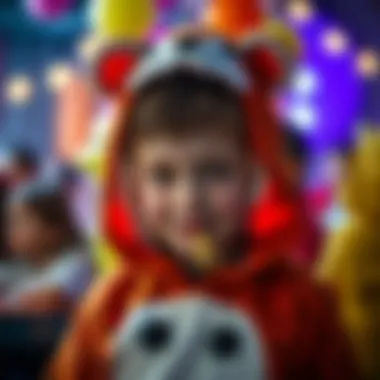 Animal-Themed Costume Ideas A young boy wearing an animal-themed costume at a party