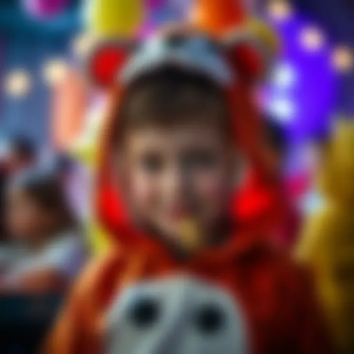 Animal-Themed Costume Ideas A young boy wearing an animal-themed costume at a party