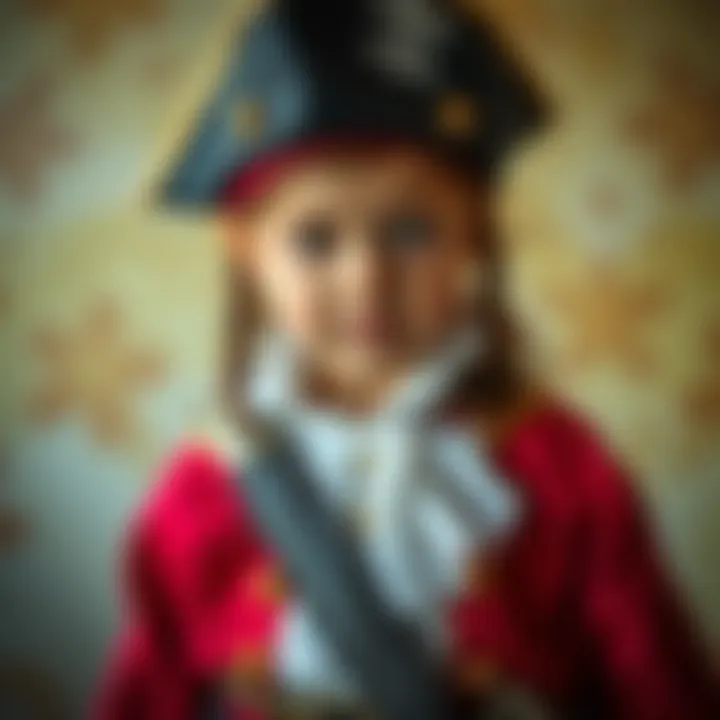 Classic Pirate Costume A cute child in a classic pirate outfit