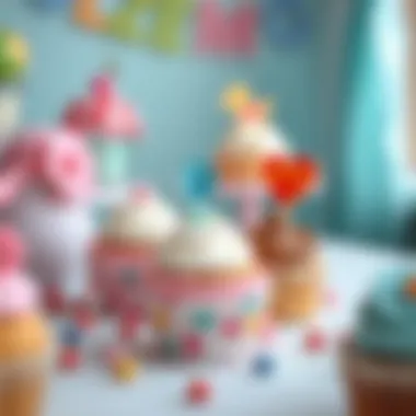 Fun and creative cupcake display for children