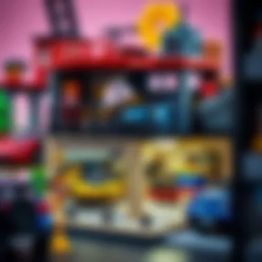 Diverse design features of a multi-level garage set