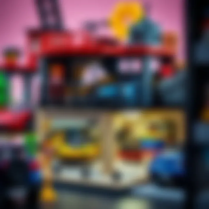 Diverse design features of a multi-level garage set