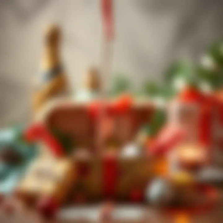 A beautifully arranged personalized gift box showcasing intricate designs